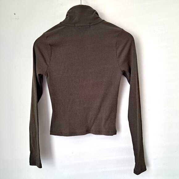 Cloud Dancer Juniors  Sweater Cropped Long Sleeve Green Color Size L - Picture 4 of 9